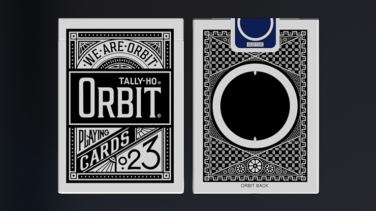 Thumbnail: Orbit Tally Ho Circle Back (Black) Playing Cards