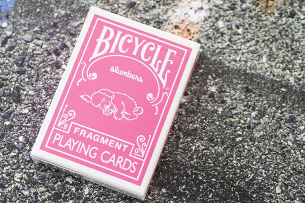 Thumbnail: Bicycle Fragment Slumbers Neon Pink Playing Cards