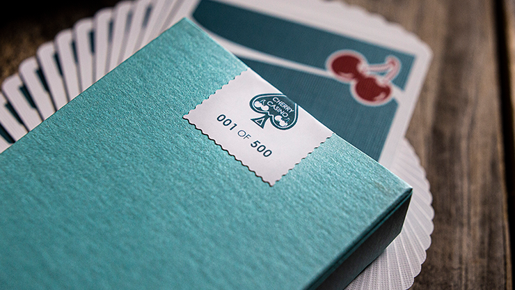 Thumbnail: Cherry Casino House Deck (Tropicana Teal) Playing Cards