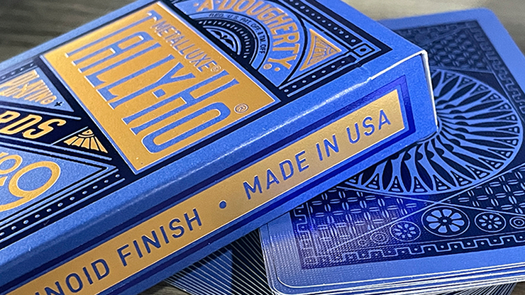 Thumbnail: Tally Ho Blue (Circle) MetalLuxe Playing Cards