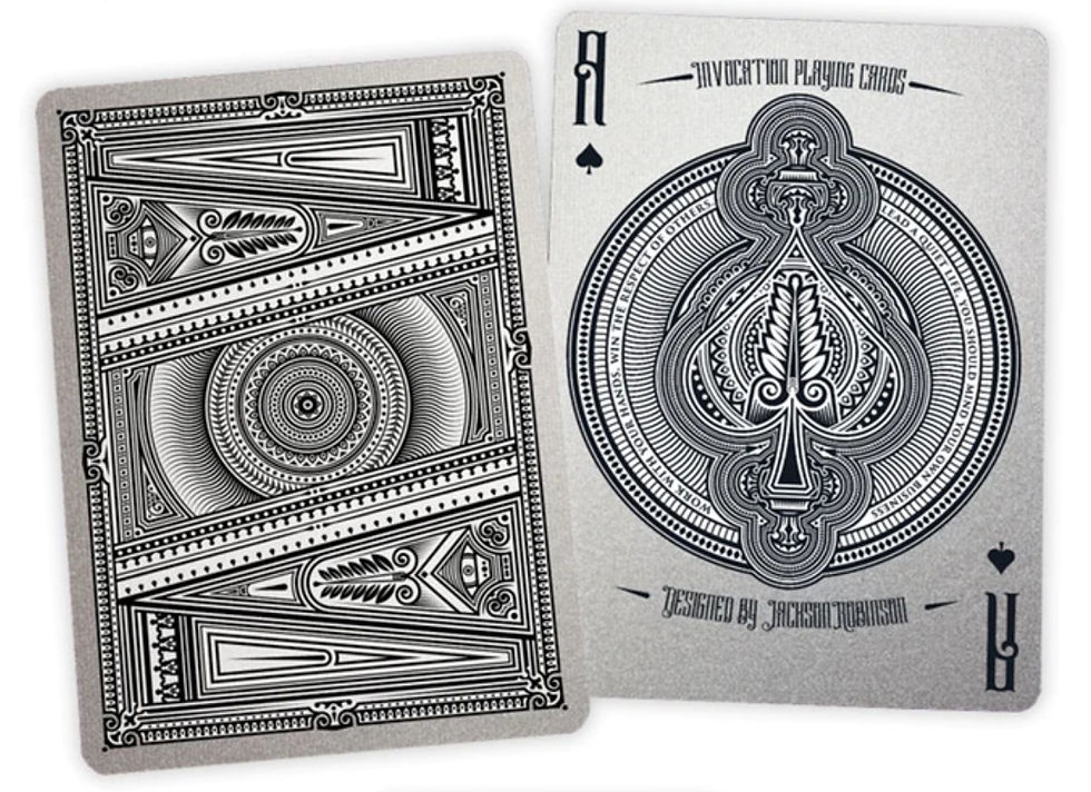 Invocation Platinum Playing Cards