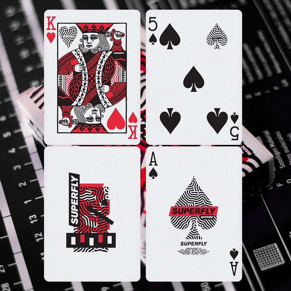 Thumbnail: Superfly Spitfire Red Playing Cards