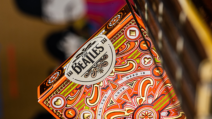 Thumbnail: The Beatles (Orange) Playing Cards