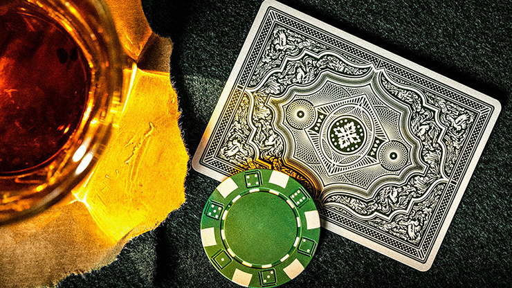 Thumbnail: Green Cohorts (Luxury-pressed E7) Playing Cards