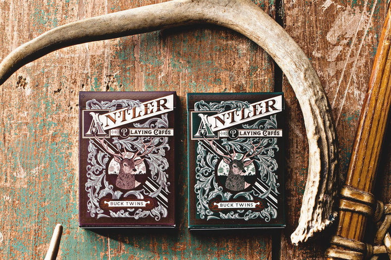 Thumbnail: Antler (Deep Maroon) Playing Cards