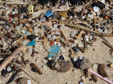 Billes de micro-plastiques ou perles de sirène