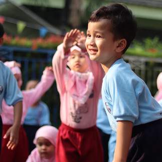 Murid TKIA 13 Rawamangun Gembira dengan Senam Pagi