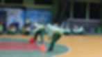 Para murid melakukan shuttle run
