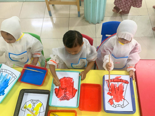 Kegiatan Membatik Playgroup Sakinah Rawamangun
