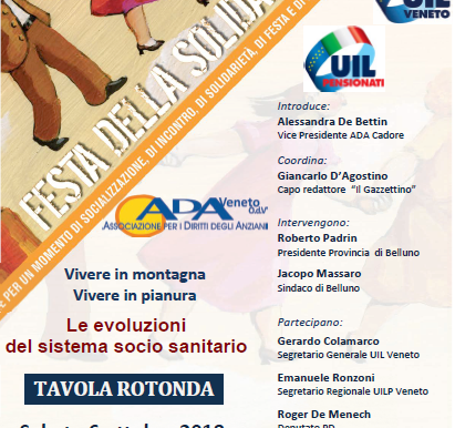 2° Festa della Solidarietà: sabato 6 ottobre a Belluno