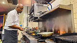 Celebrity chef Rome Brown restaurant kitchen