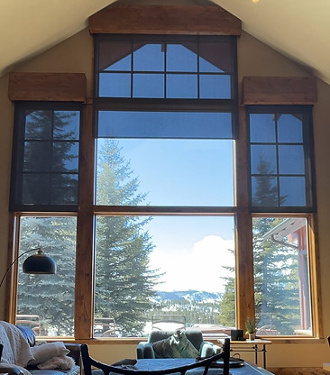 motorized roller shades in Breckenridge home