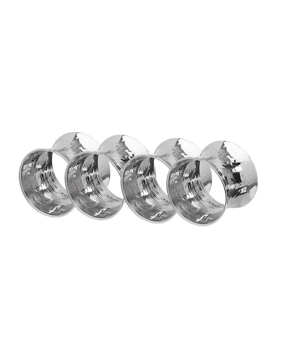 silver linings napkin rings set of 4 anna nina
