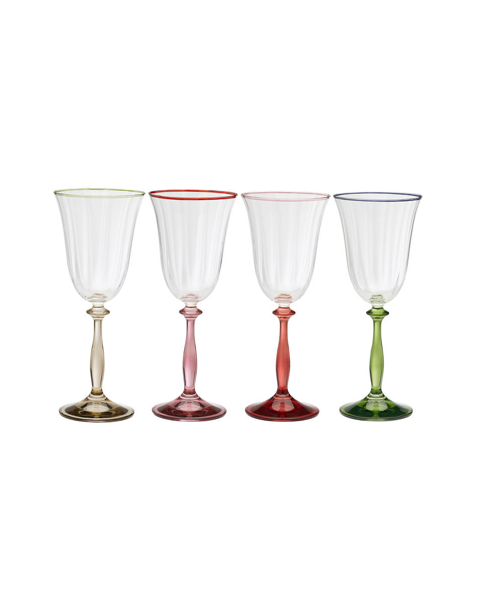 toasts and tales optic wine glass set of four anna and nina