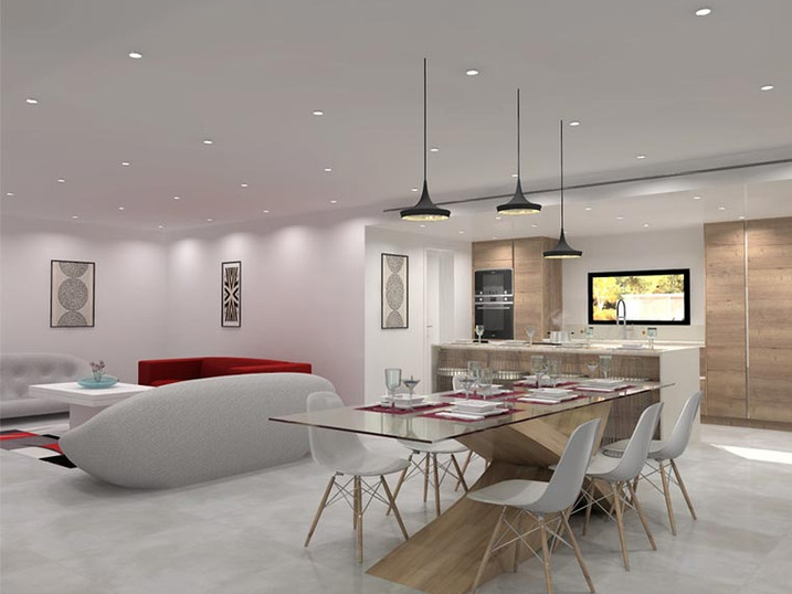 création visuel 3D cuisine sainte-maxime rc concept