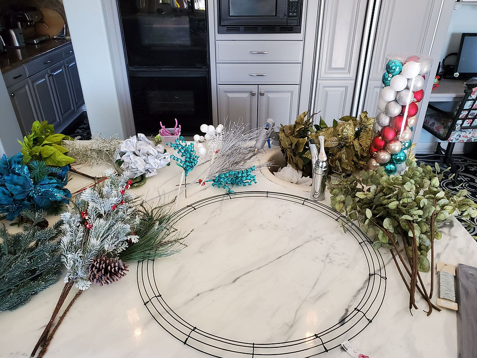 Spark Joy and Tidy Up wreath fram