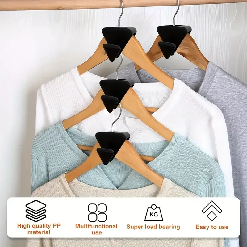 Hanger Connecting Hooks for Closet Space Organization