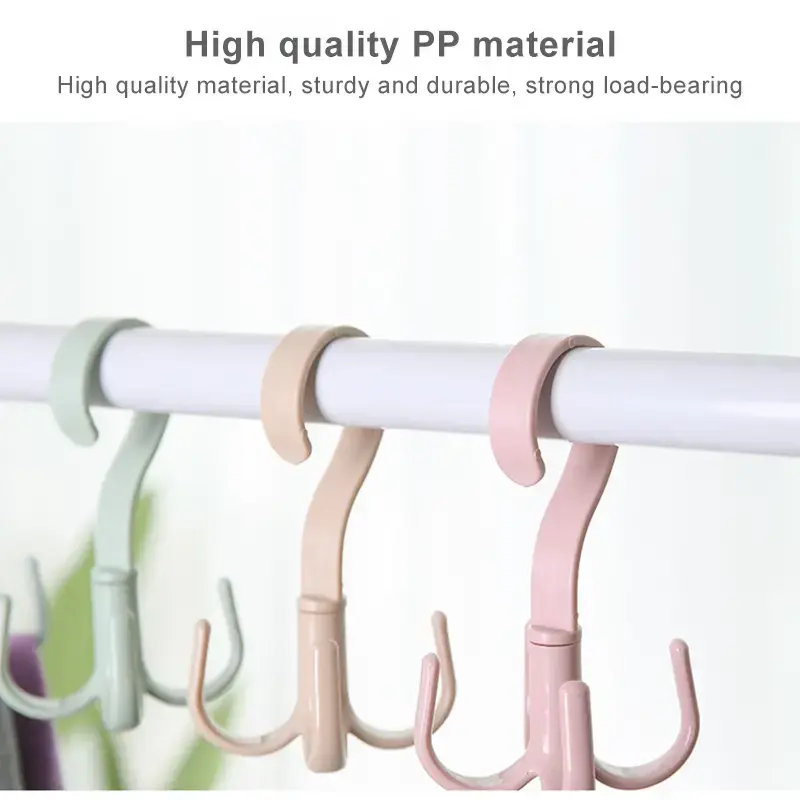 Space Saving Rotated Hanger Hooks for Closet Organizer