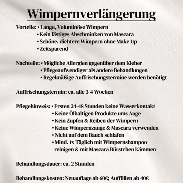 Wimpernverlängerung: Preise, Vorteile, Pflegehinweise, Behandlungsdauer