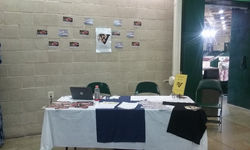 table set up @Hoops 4 Peace