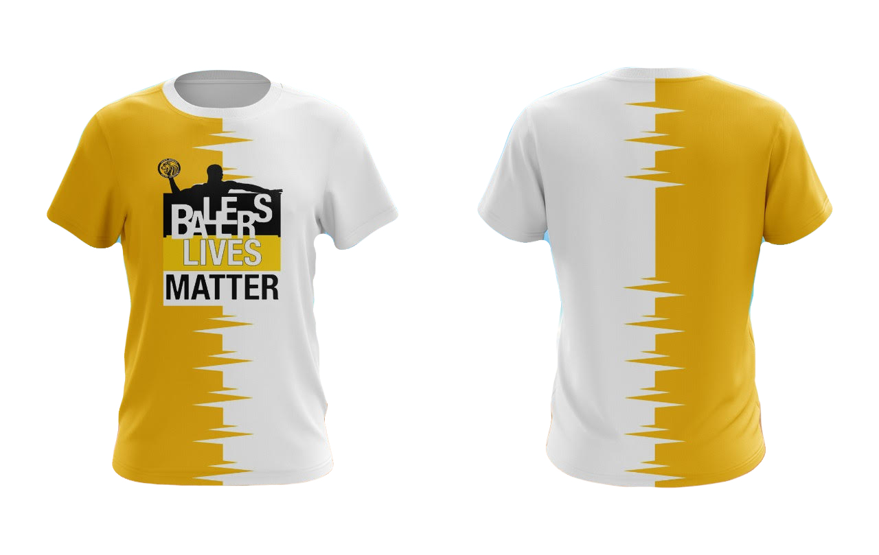 Ballers Lives Matter in Gold and White