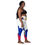 Thumbnail: Leggings with pockets W/Haitian Flag Print