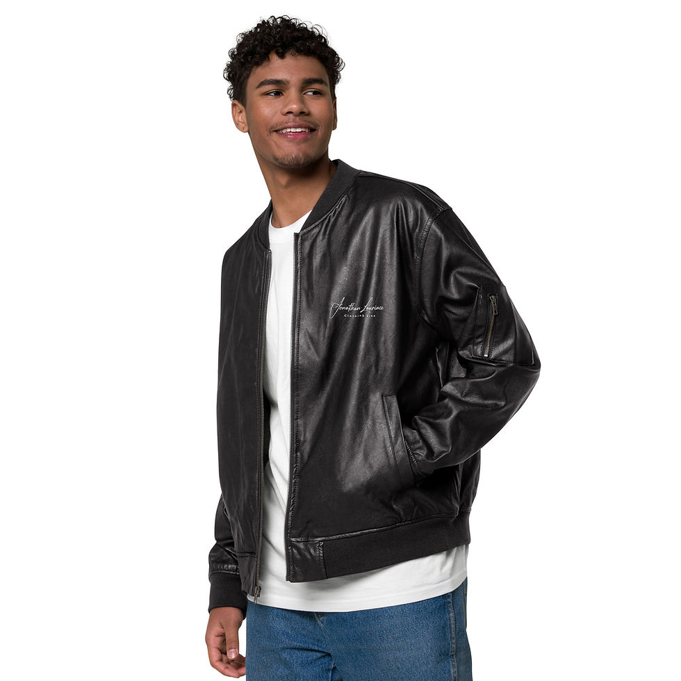 Thumbnail: Leather Bomber Jacket