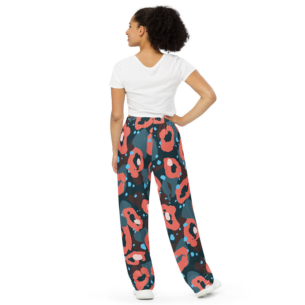 Thumbnail: Unisex Wide-Leg Pajama/Pants by Immunity Footwear