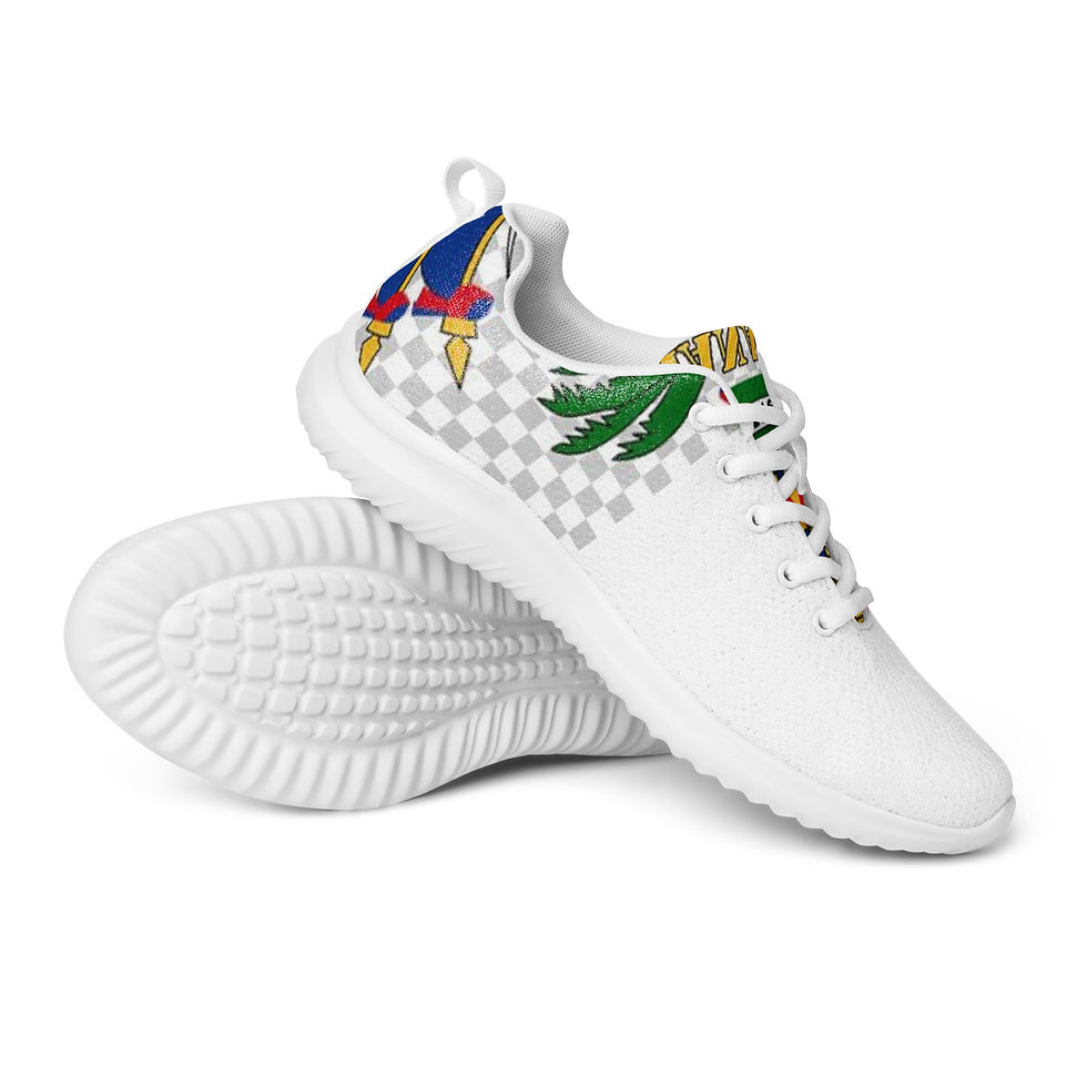 Thumbnail: Women’s Athletic Shoes 1 - W/Haitian Flag Logo Print