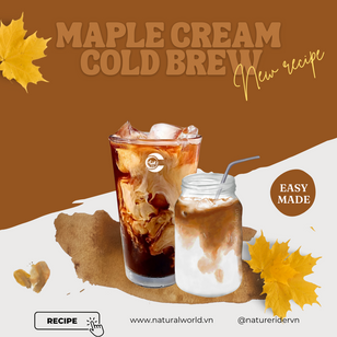 Maple cream cold brew coffee