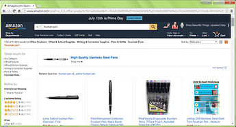 10 อันดับปากกาหมึกซึมขายดี ในปี 2014 จาก Amazon.com