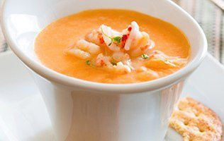 Bisque de crevettes légère
