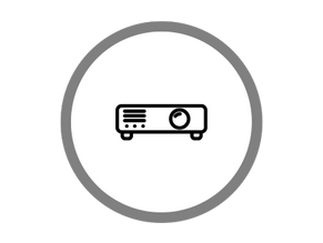 Office Ausstattung und Geräte: Beamer & Leinwände