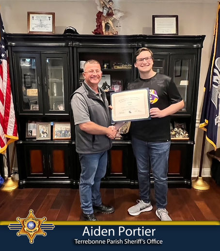 Sheriff Soignet Announces Recipient of Louisiana Sheriffs' Scholarship for 2025-2026 School Year