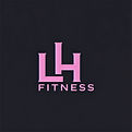 LH Fitness logo using initials and soft