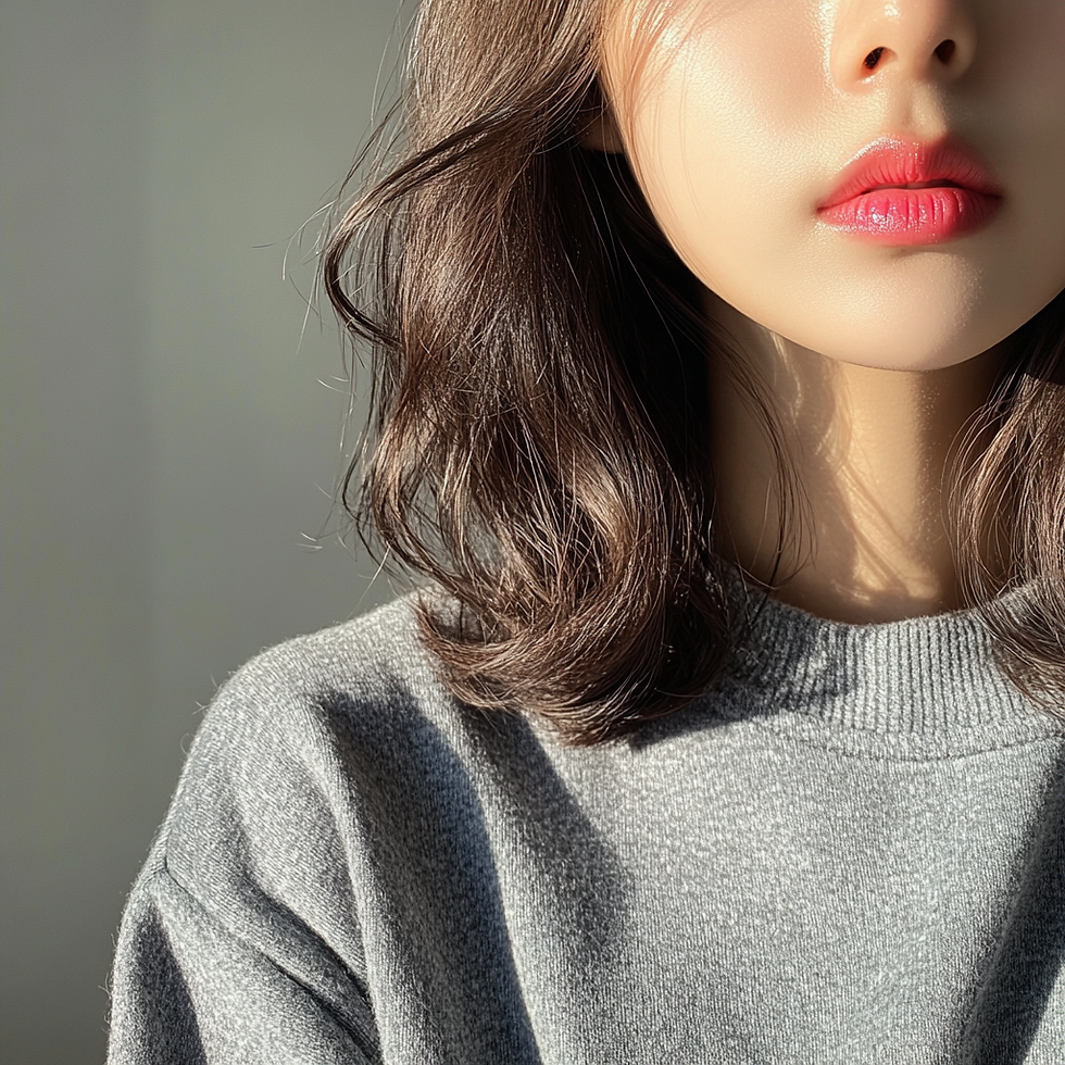 Korean woman with soft, natural lips enhanced by dynamic lip filler for natural expression