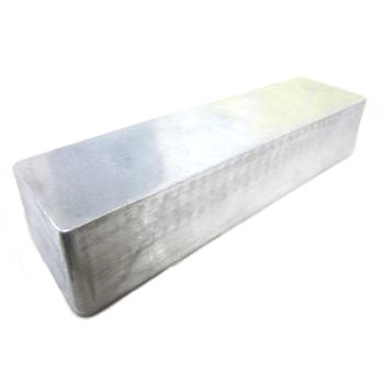 plain shiny aluminum enclosure with no screw holes