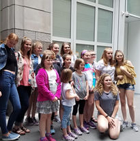 Getting ready for our flash mob performance