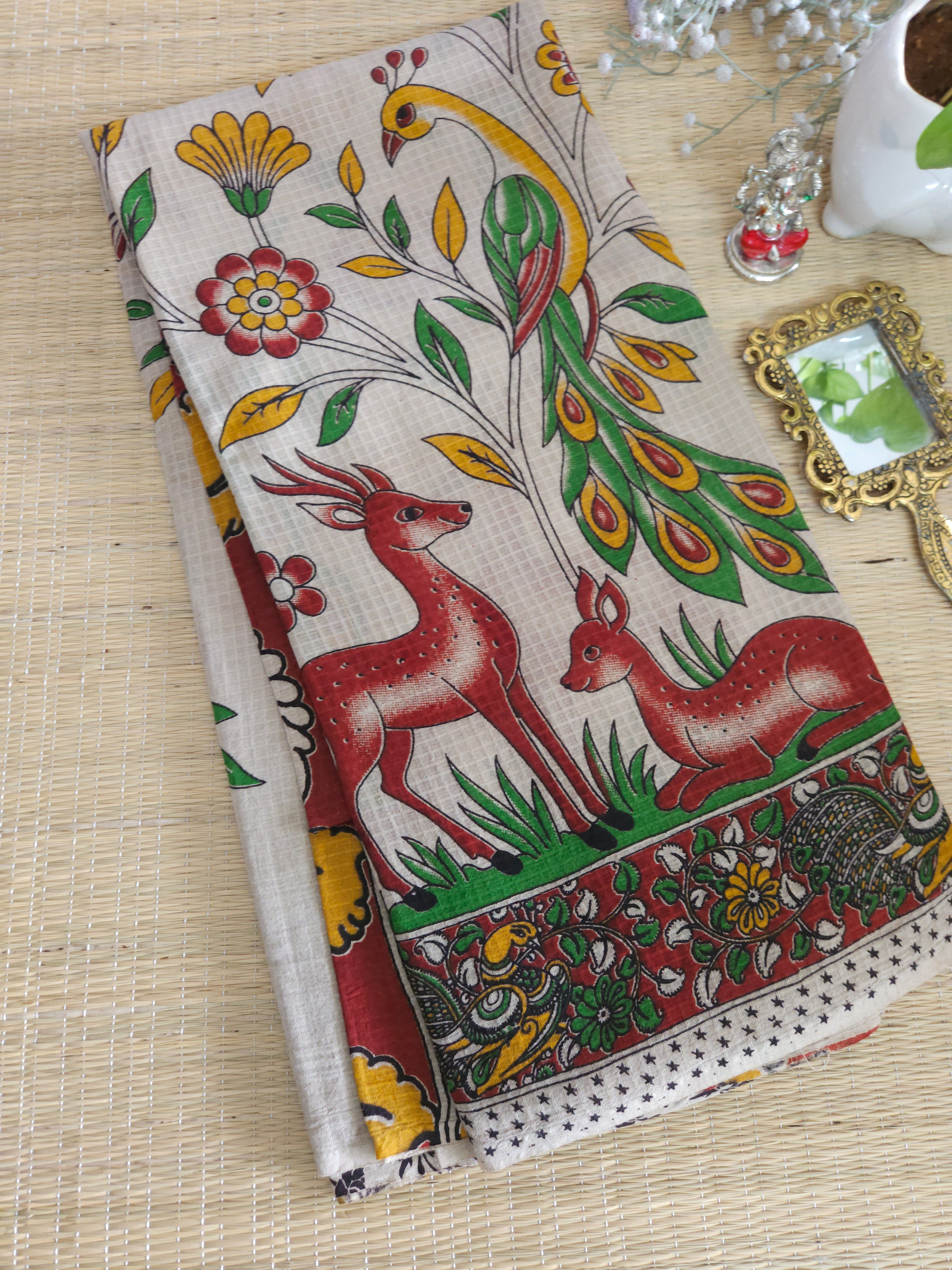 Pure Kalamkari kota saree