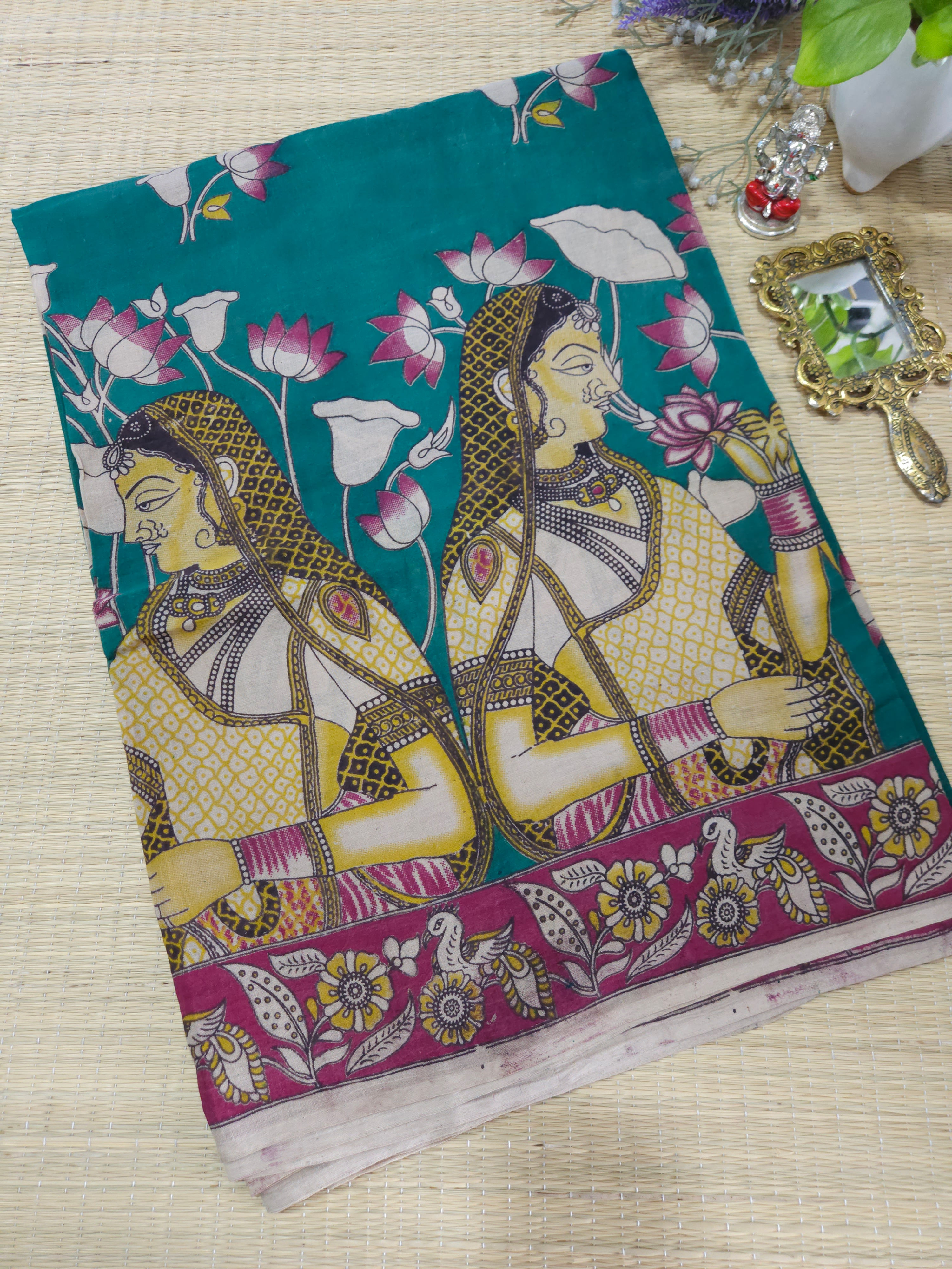 Pure Kalamkari cotton saree 