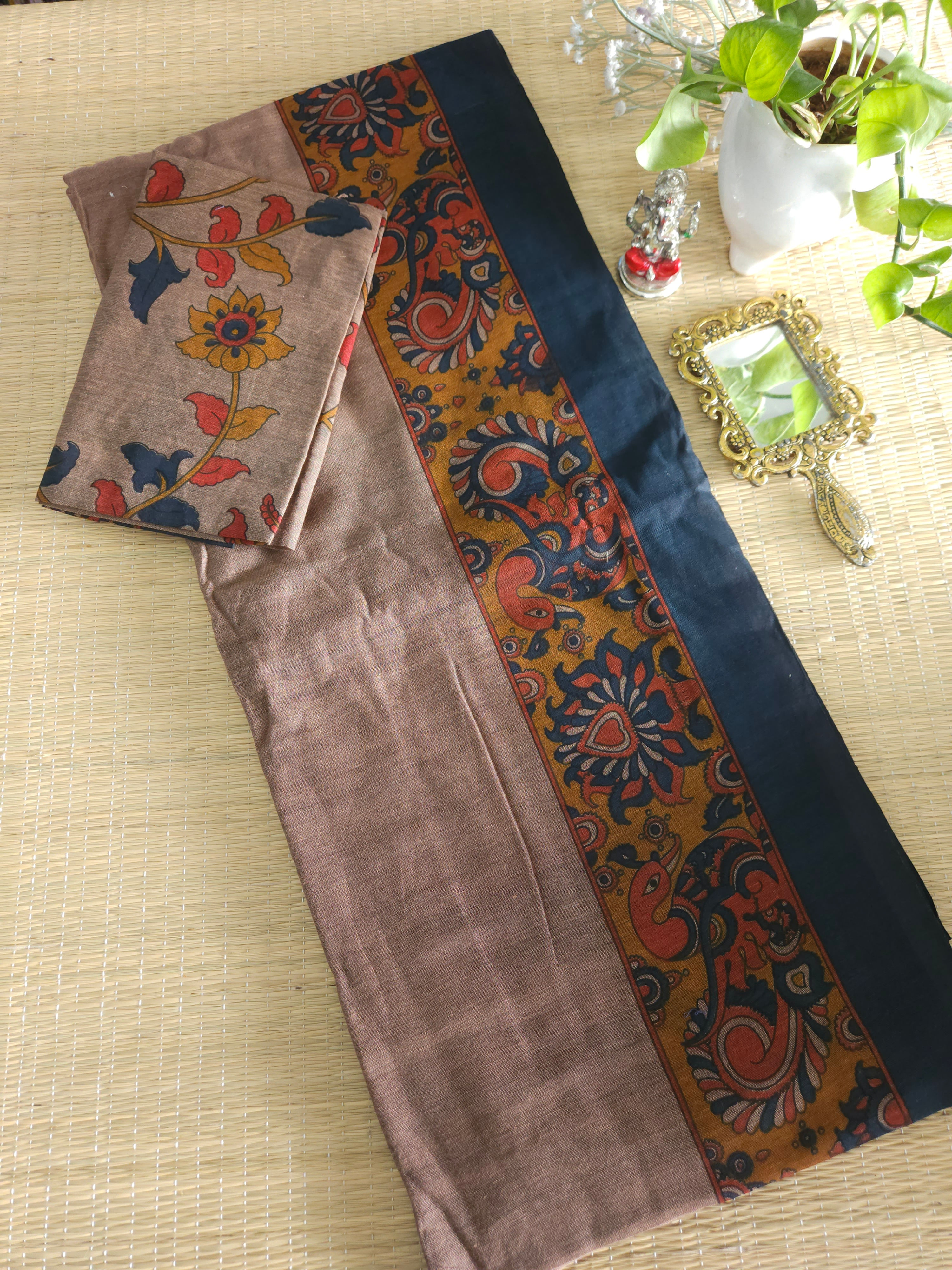 Pure mul mul cotton saree 
