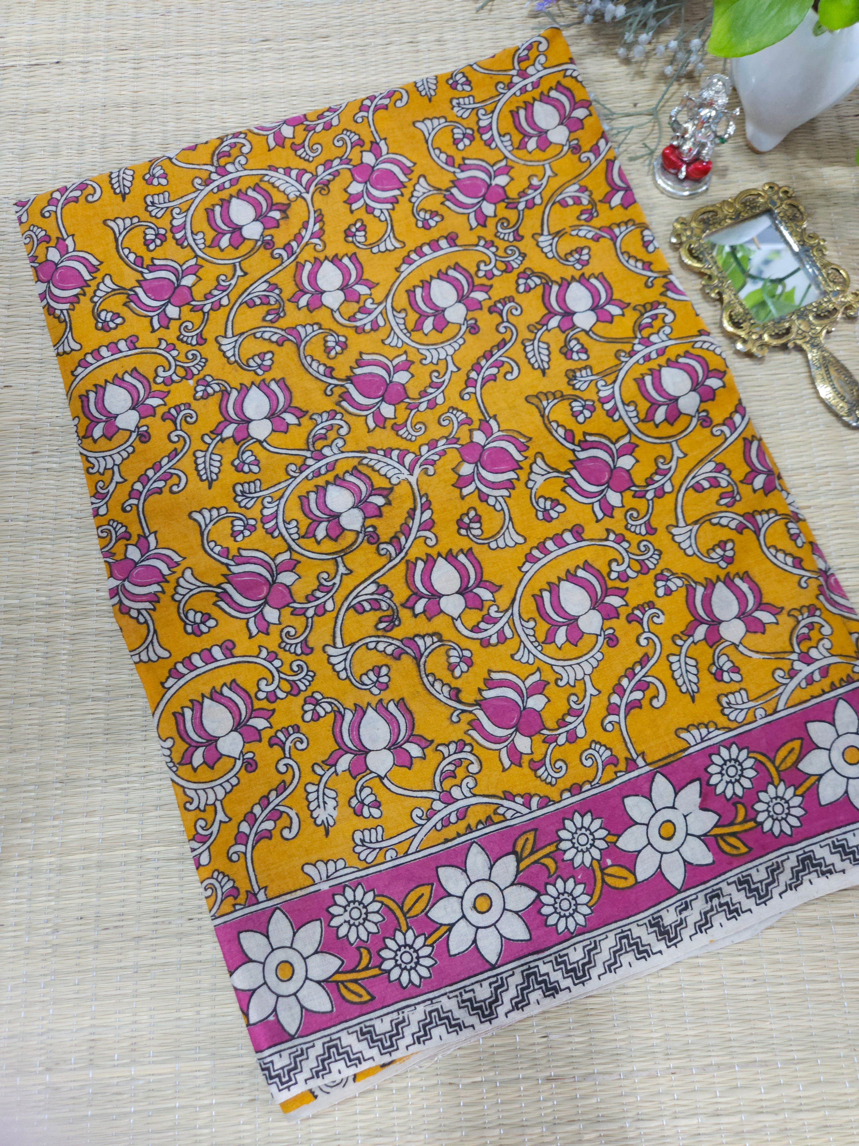 Pure Kalamkari cotton saree 