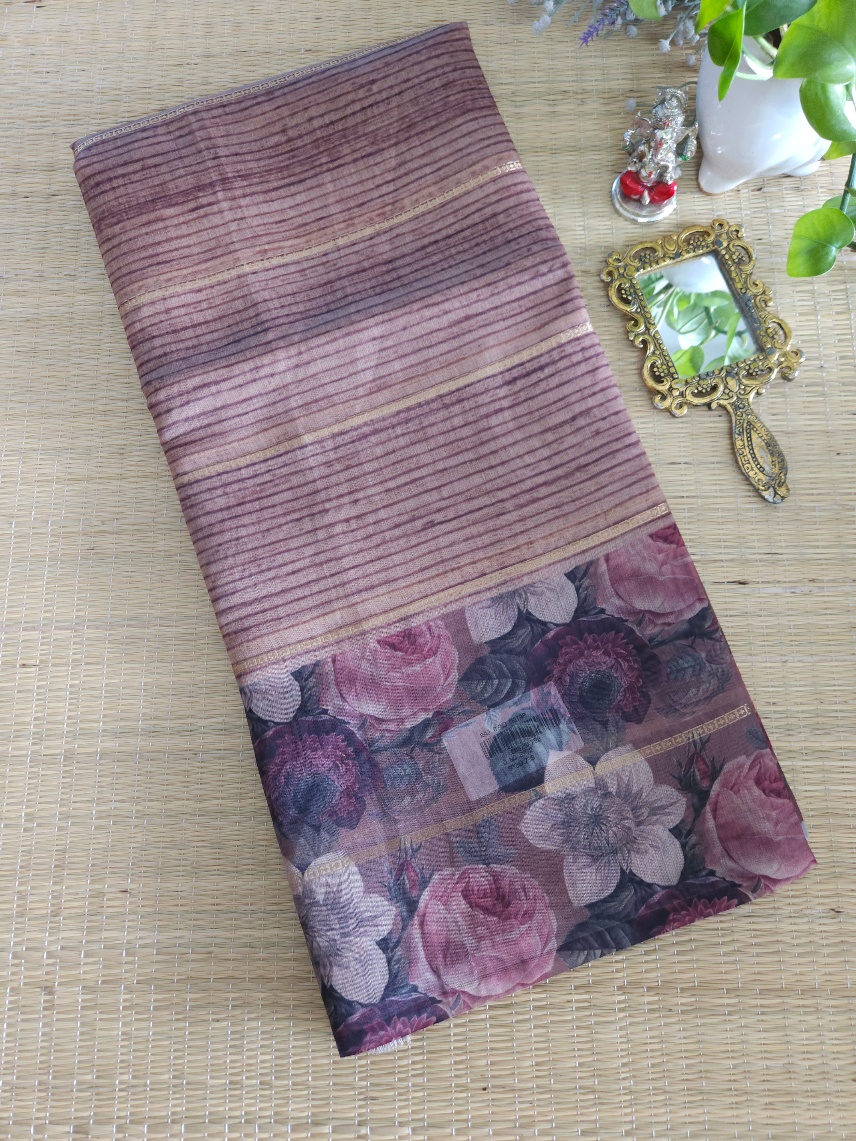 Semi chanderi saree 