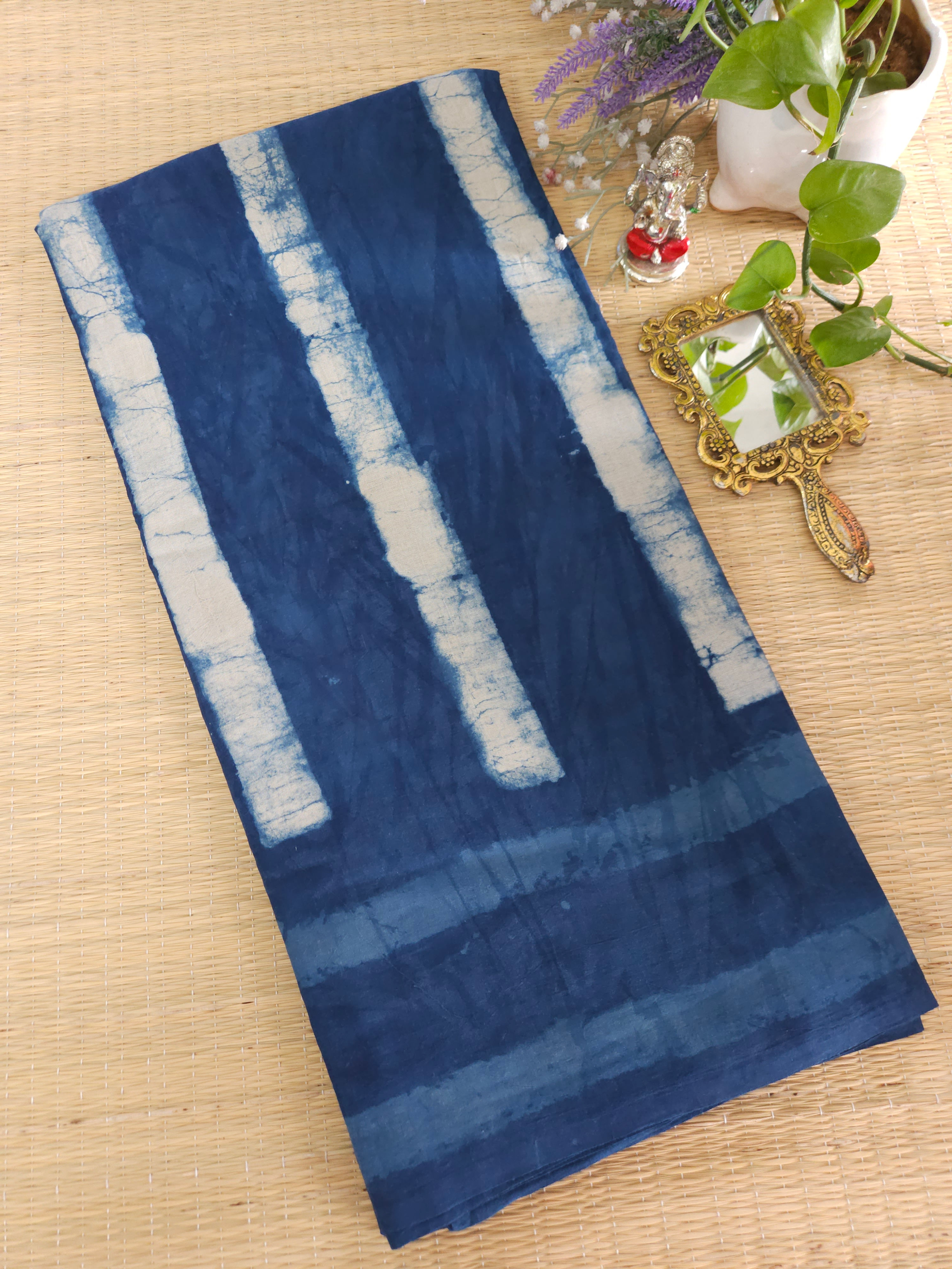 Pure Mul Mul cotton Handblock printed saree