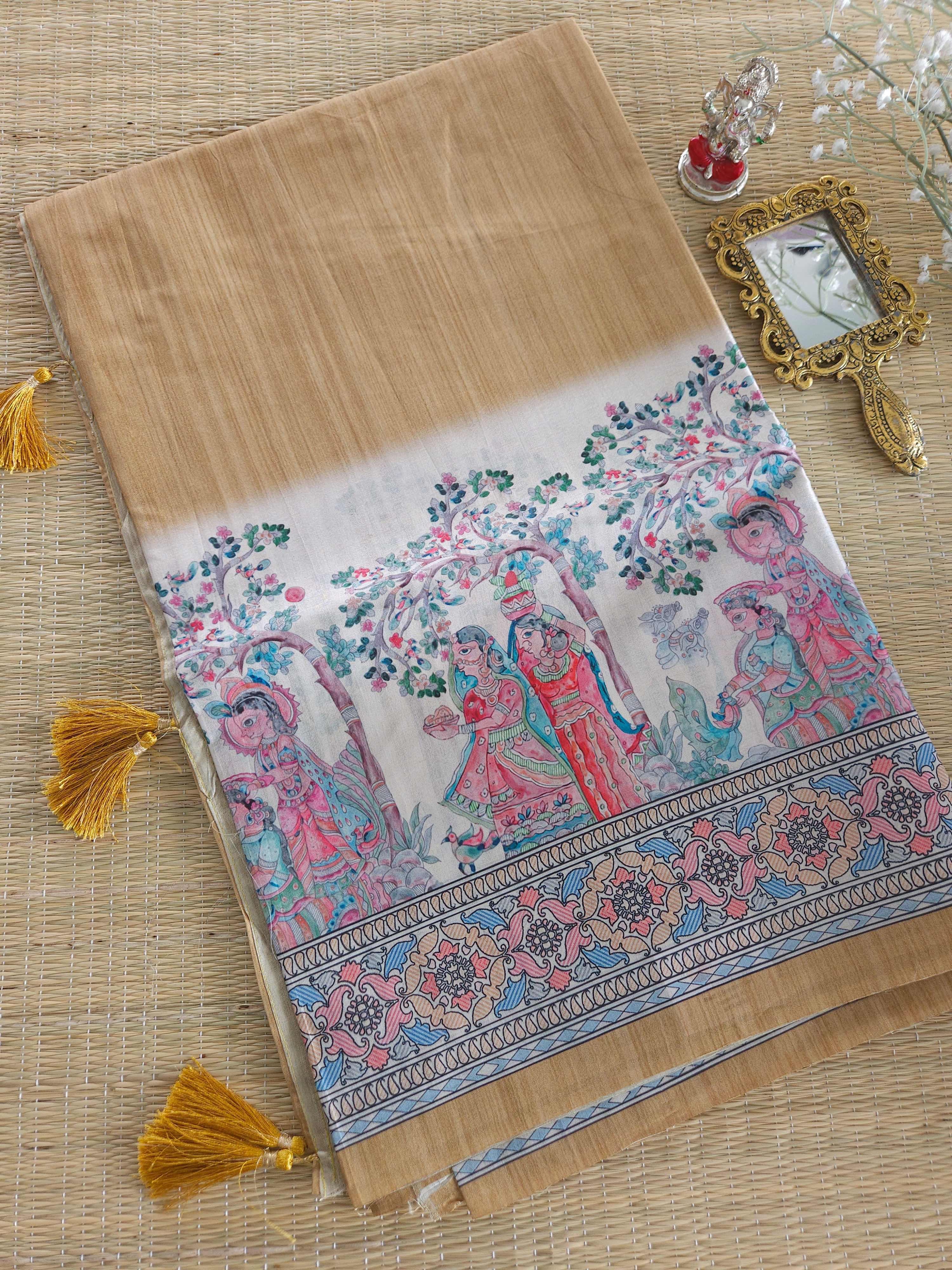 Story Telling Tussar saree