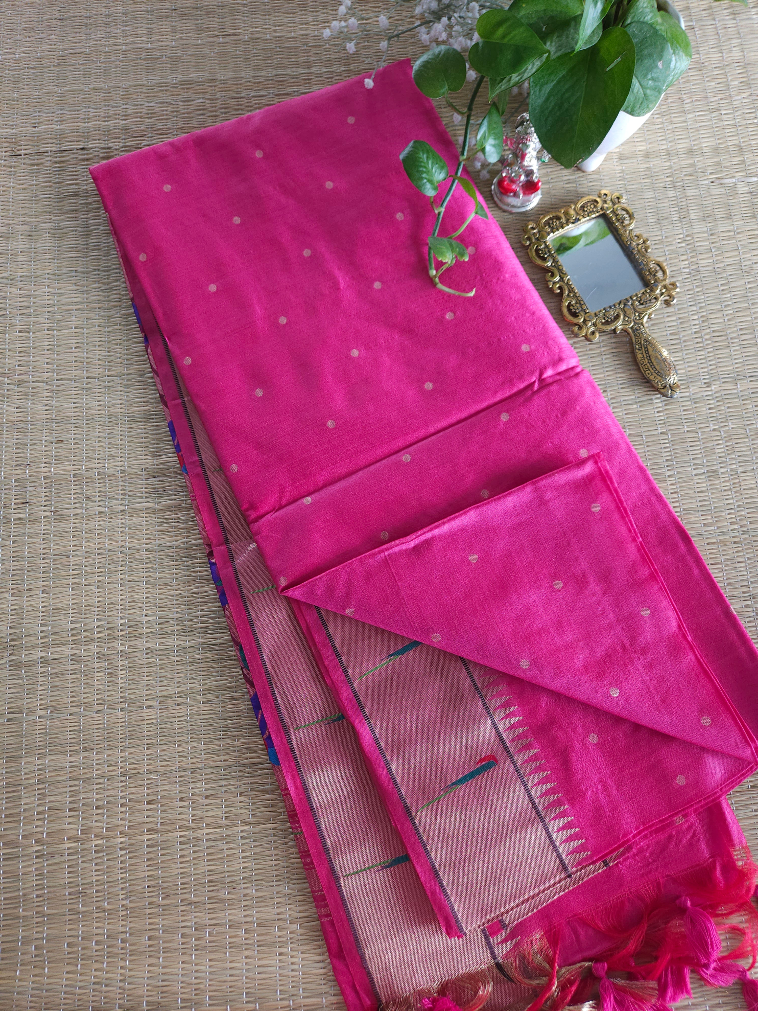 Raw silk Paithani Saree