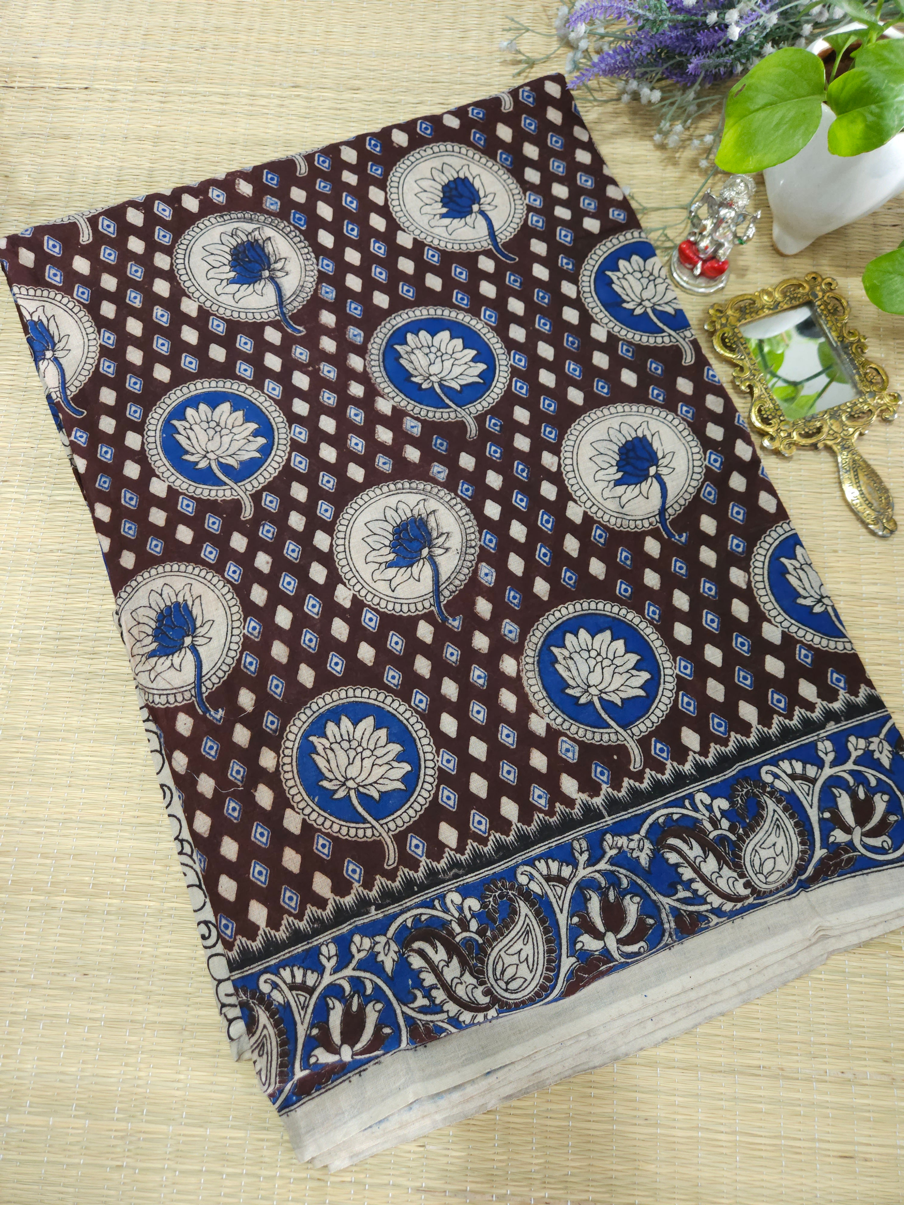Pure Kalamkari cotton saree 
