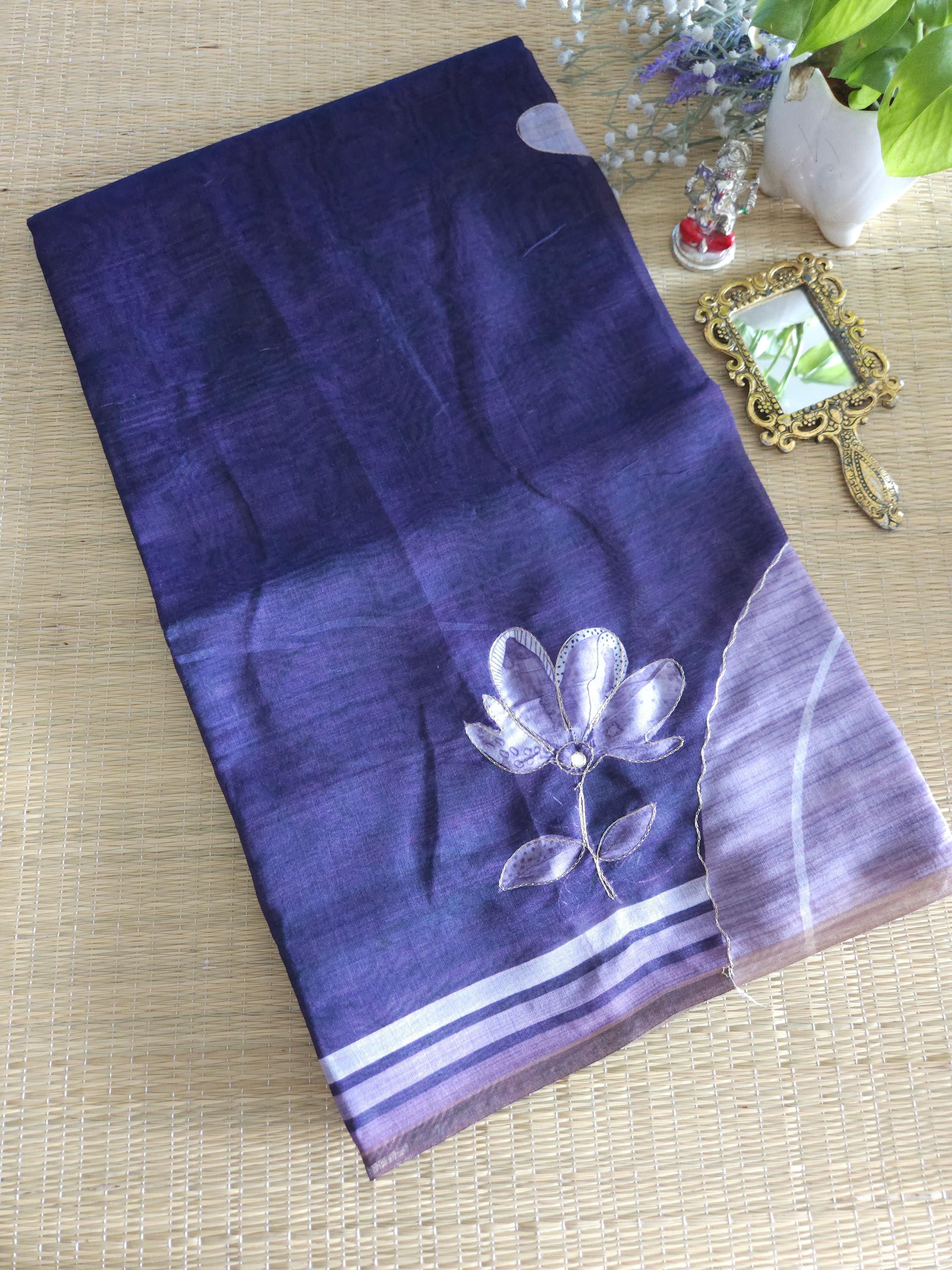 Semi chanderi saree