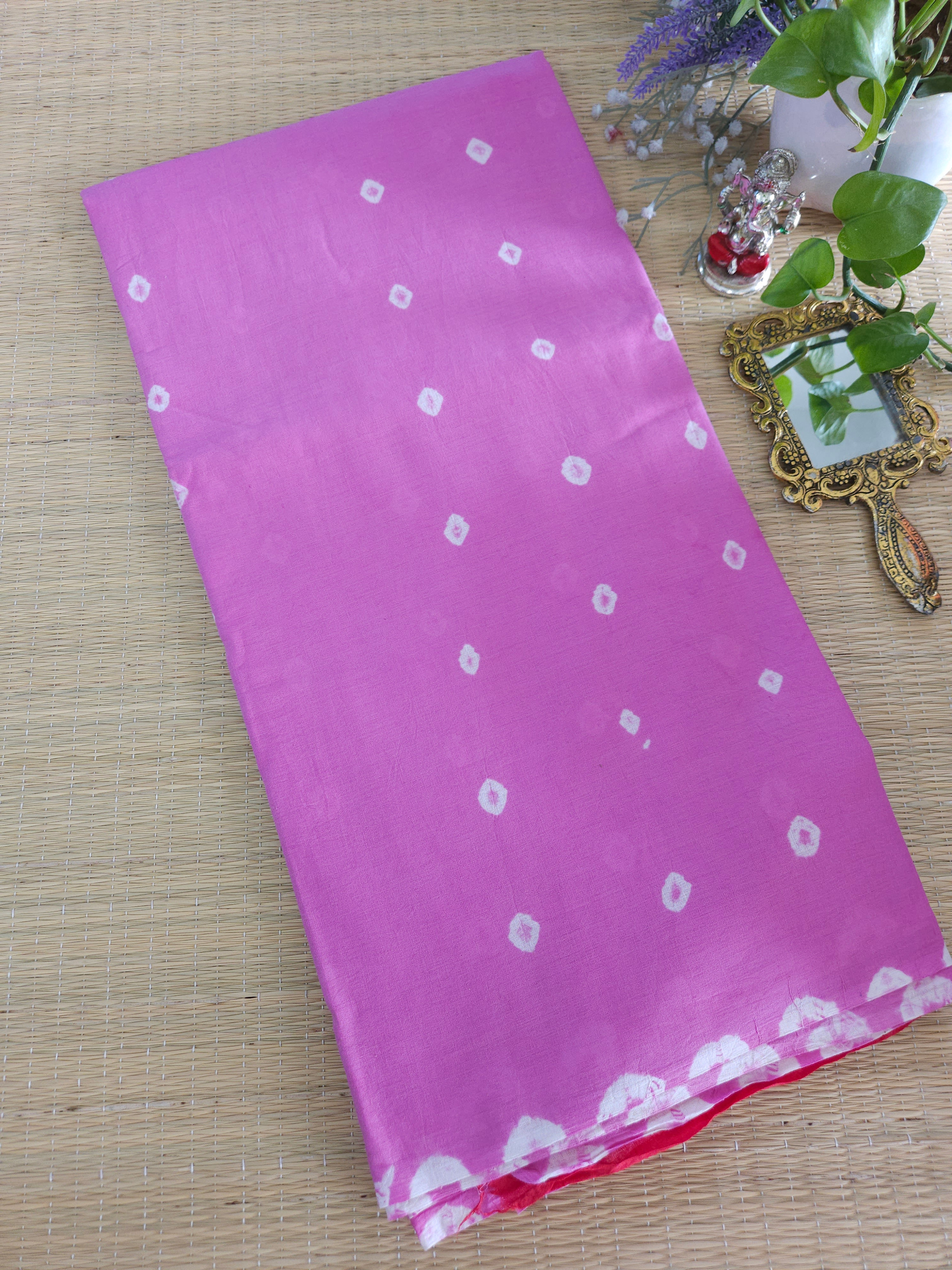 Mul mul cotton Handblock printed saree 