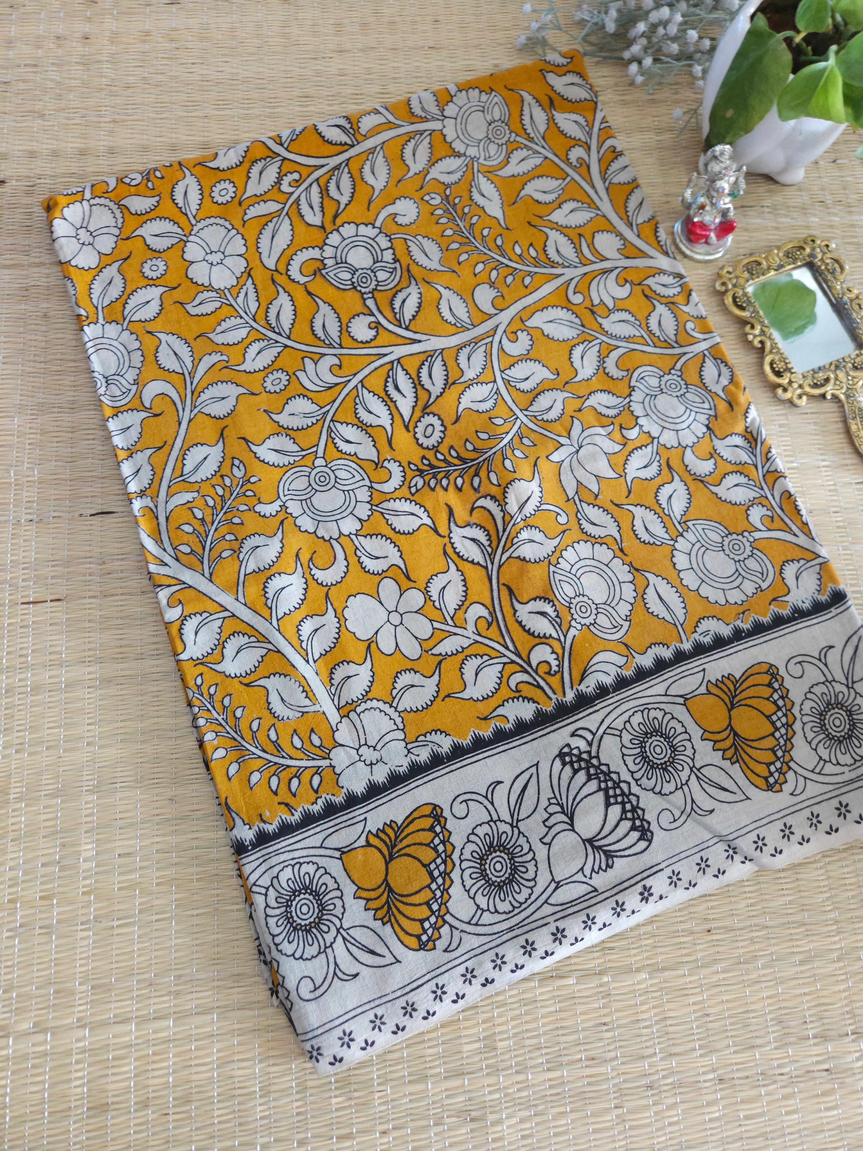 Pure Kalamkari cotton saree 